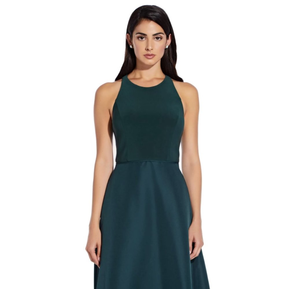 Taffeta Sleeveless Evening Dress